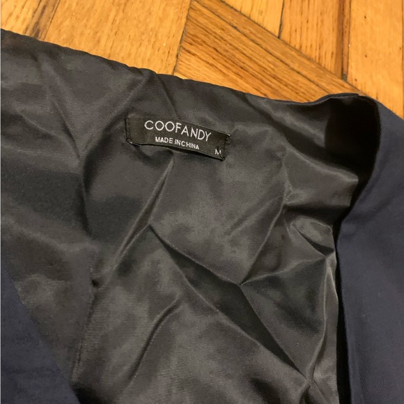 COOFANDY Slim Fit Business Suit Vest / Formal Navy Blue Mens Vest. Fancy Buttons - Picture 4 of 6